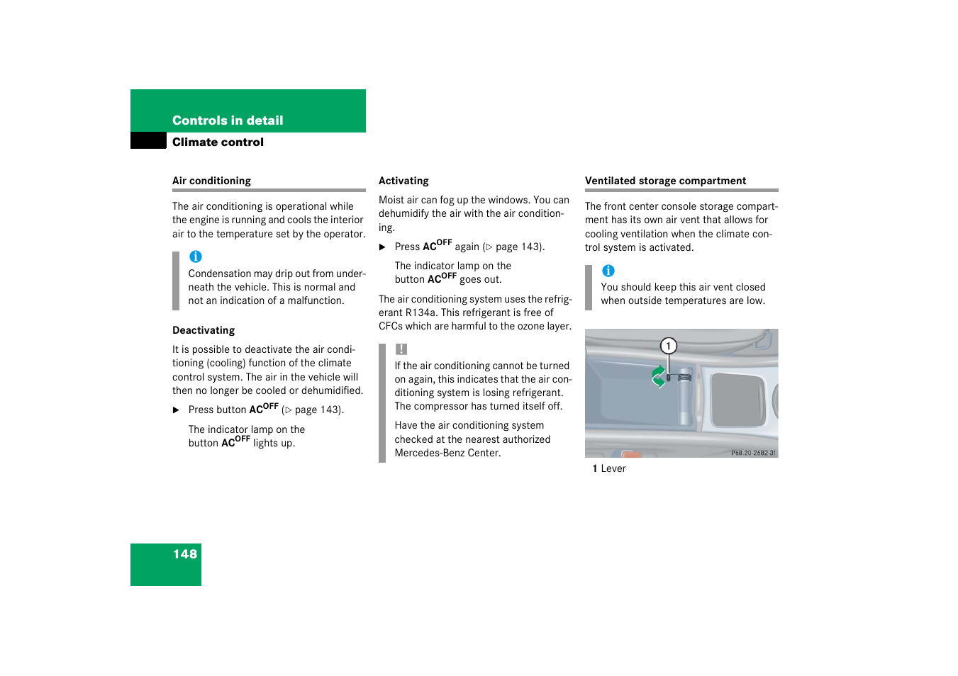 Mercedes-Benz 2003 C-Class Coupe User Manual | Page 148 / 356