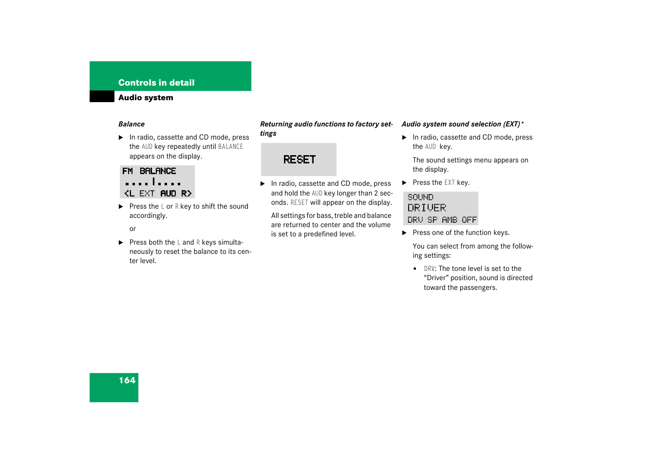 Mercedes-Benz 2003 C-Class Coupe User Manual | Page 164 / 356