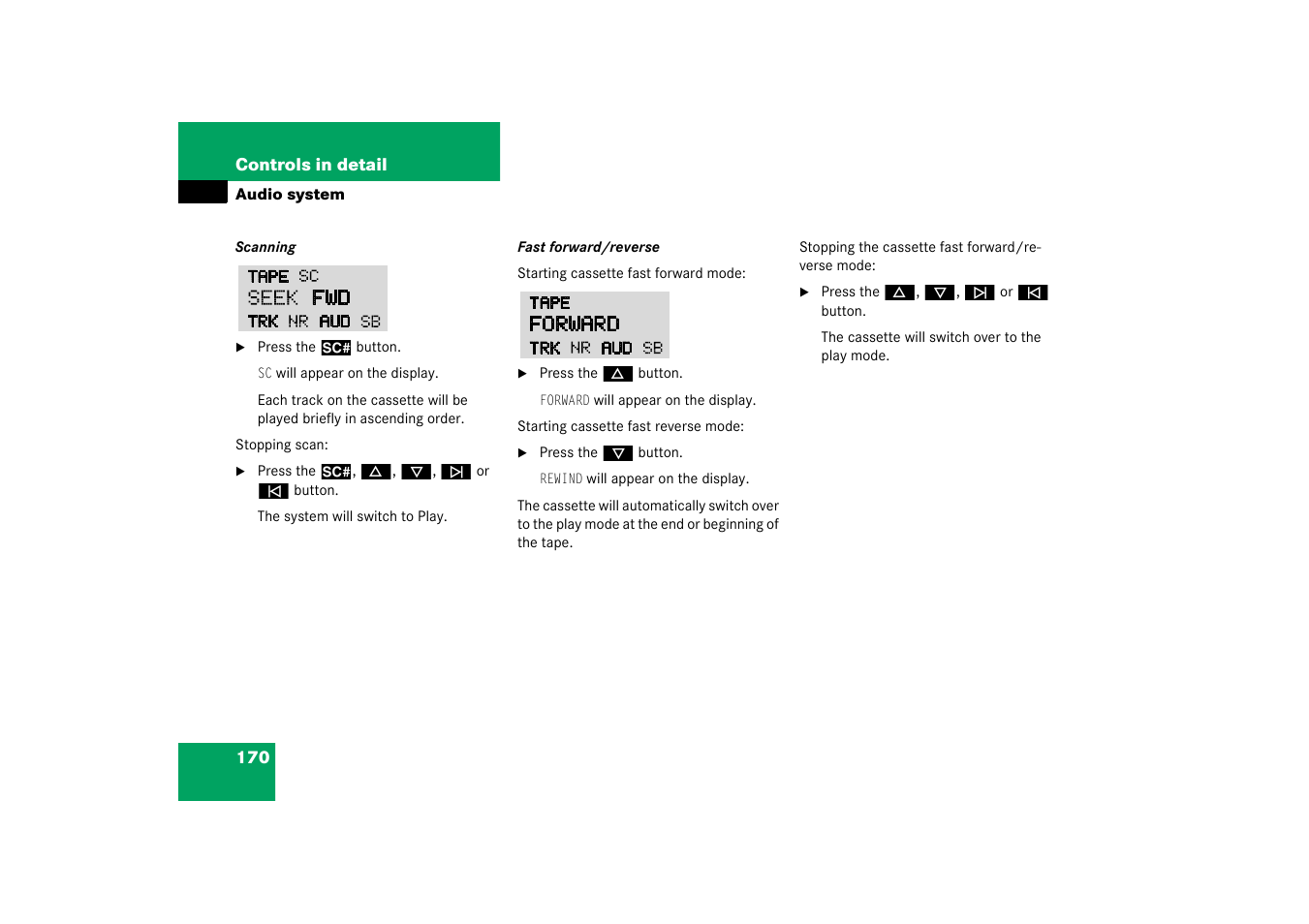 Mercedes-Benz 2003 C-Class Coupe User Manual | Page 170 / 356