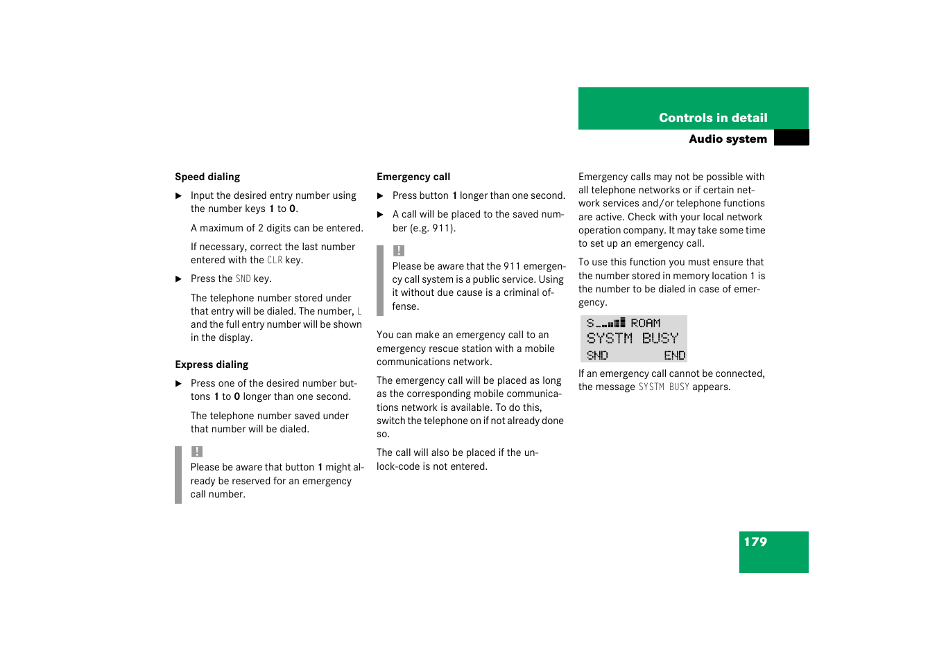 Mercedes-Benz 2003 C-Class Coupe User Manual | Page 179 / 356