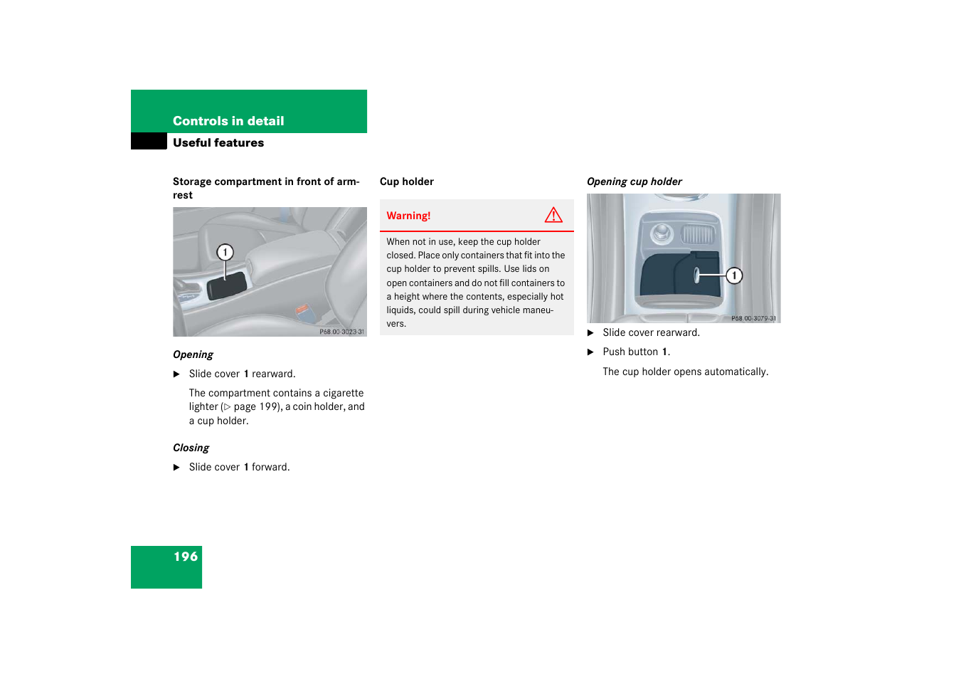 Mercedes-Benz 2003 C-Class Coupe User Manual | Page 196 / 356