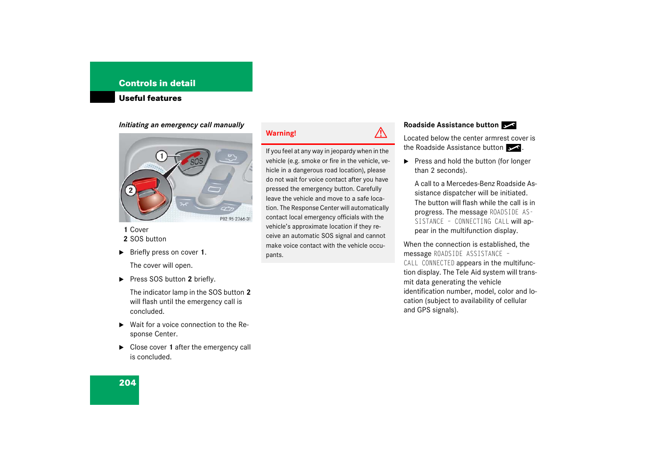 Mercedes-Benz 2003 C-Class Coupe User Manual | Page 204 / 356