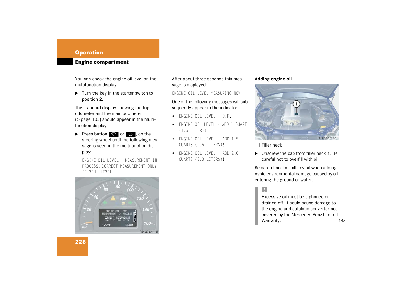 Mercedes-Benz 2003 C-Class Coupe User Manual | Page 228 / 356