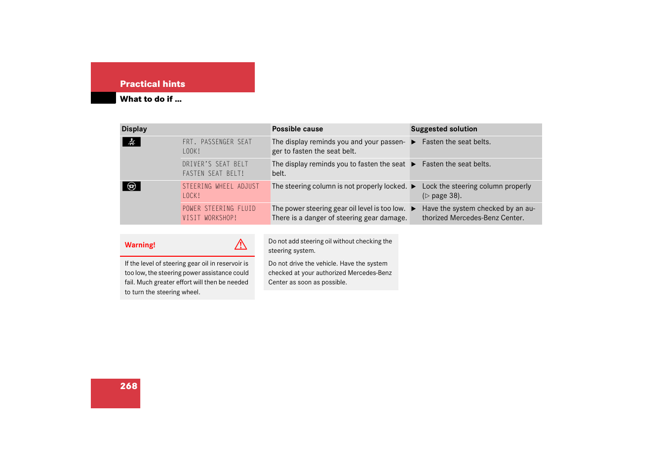 Mercedes-Benz 2003 C-Class Coupe User Manual | Page 268 / 356