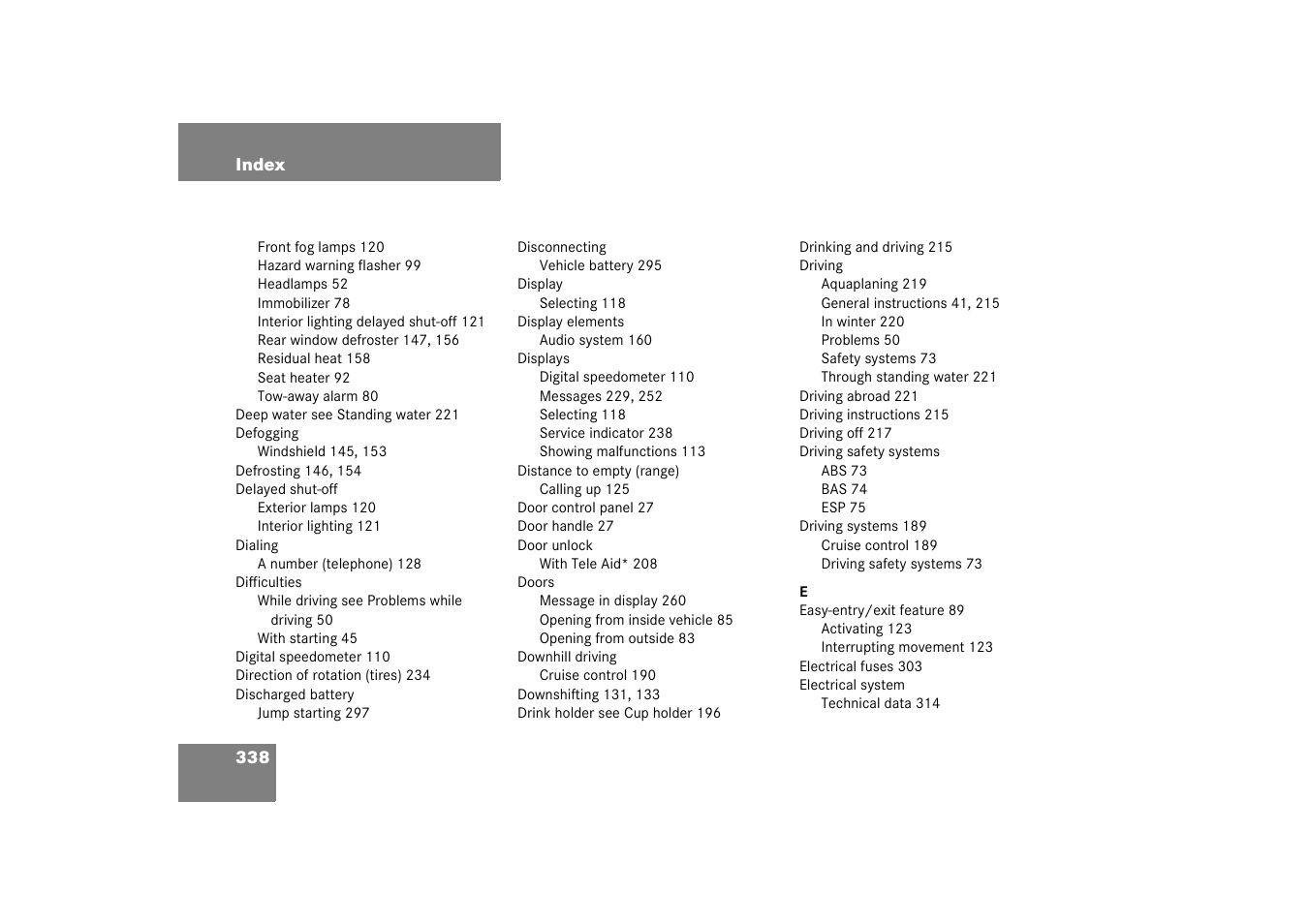 Mercedes-Benz 2003 C-Class Coupe User Manual | Page 338 / 356