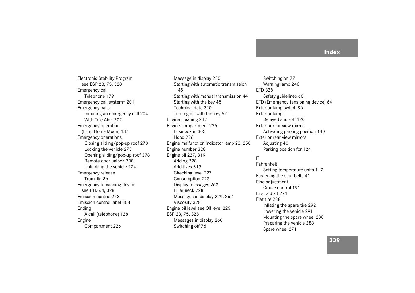 Mercedes-Benz 2003 C-Class Coupe User Manual | Page 339 / 356