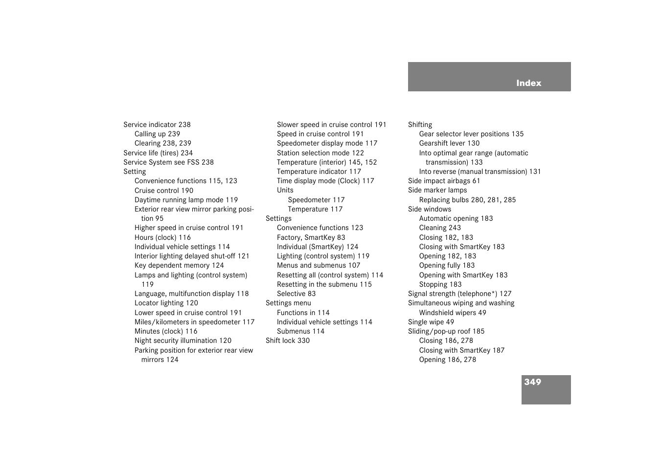 Mercedes-Benz 2003 C-Class Coupe User Manual | Page 349 / 356