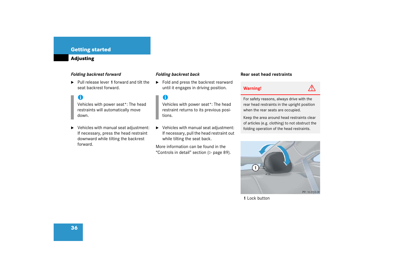 Mercedes-Benz 2003 C-Class Coupe User Manual | Page 36 / 356