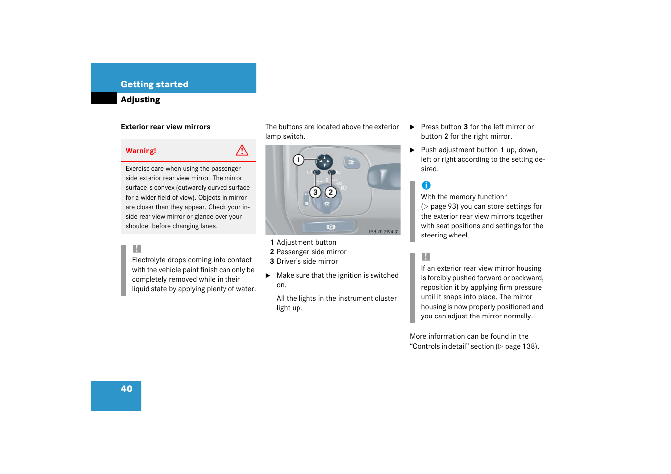 Mercedes-Benz 2003 C-Class Coupe User Manual | Page 40 / 356