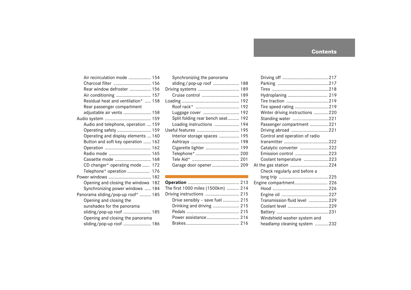 Mercedes-Benz 2003 C-Class Coupe User Manual | Page 5 / 356