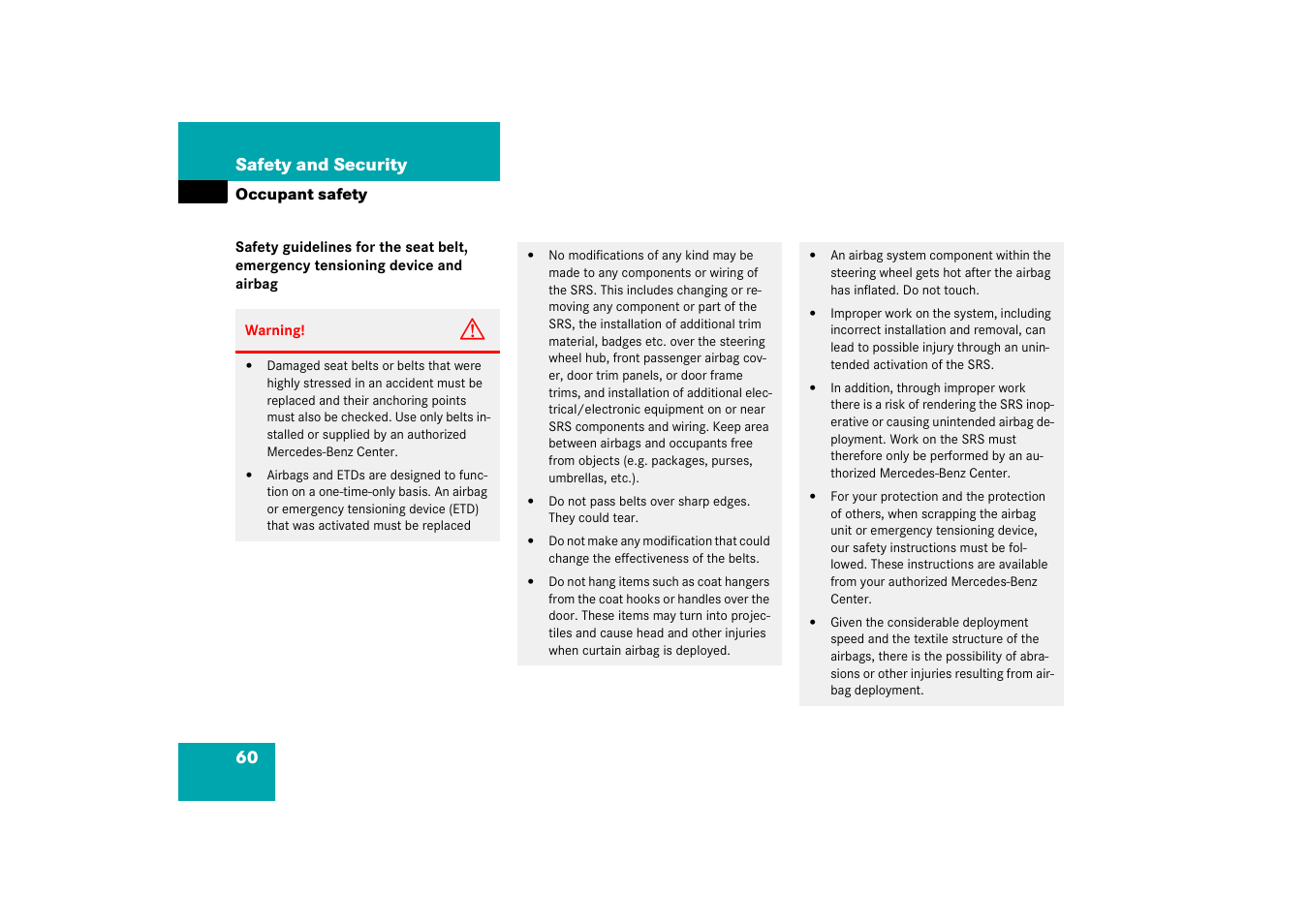 Mercedes-Benz 2003 C-Class Coupe User Manual | Page 60 / 356