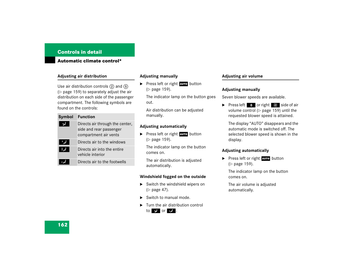 Mercedes-Benz 2004 C-Class Wagon User Manual | Page 162 / 400