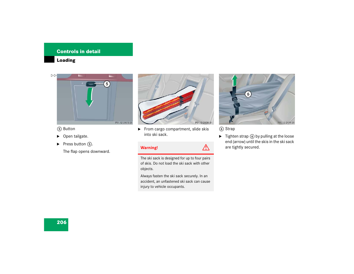 Mercedes-Benz 2004 C-Class Wagon User Manual | Page 206 / 400