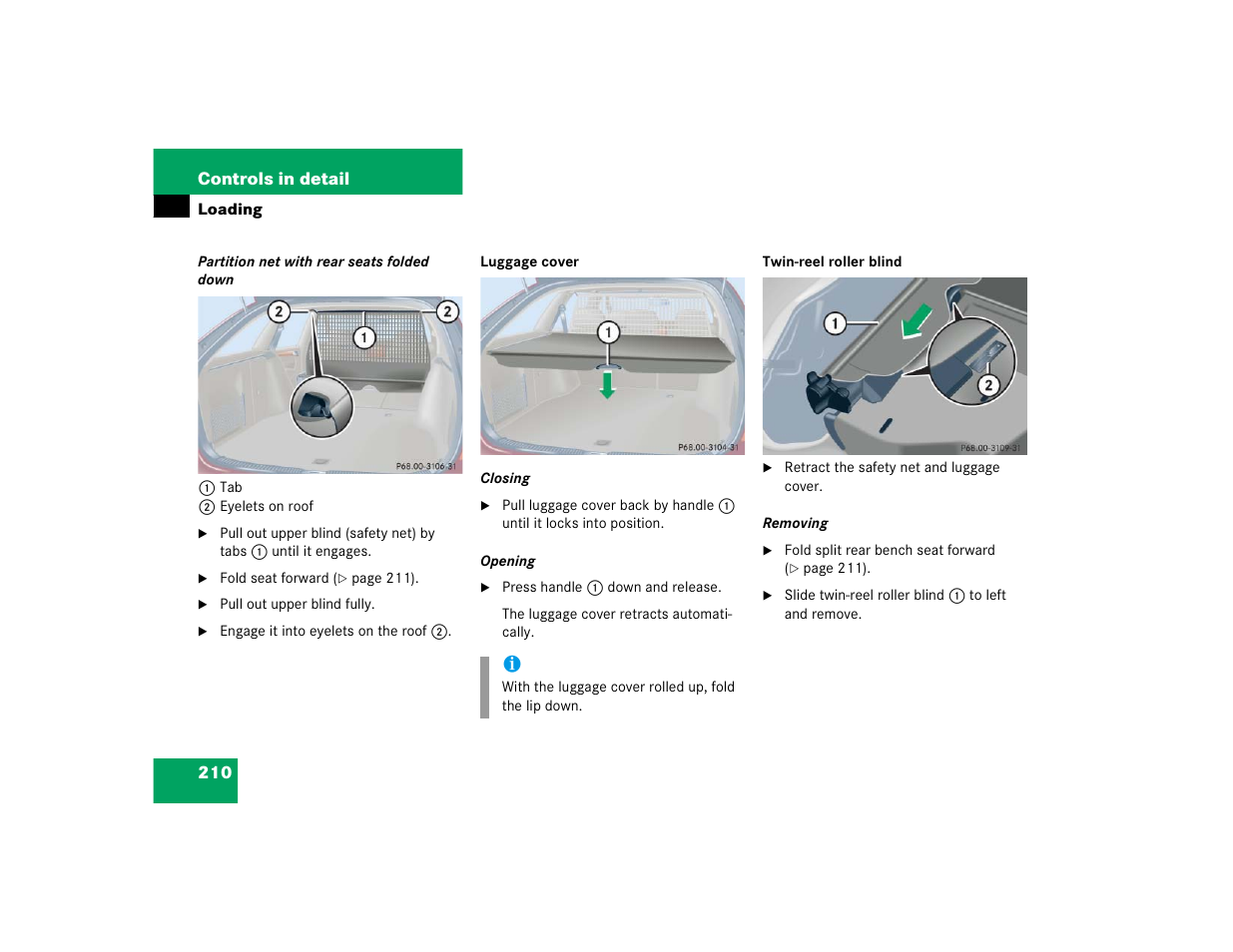 Mercedes-Benz 2004 C-Class Wagon User Manual | Page 210 / 400
