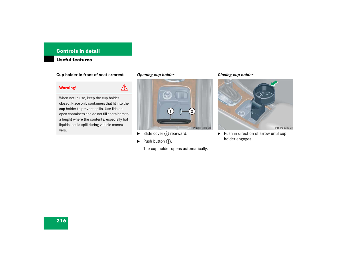 Mercedes-Benz 2004 C-Class Wagon User Manual | Page 216 / 400