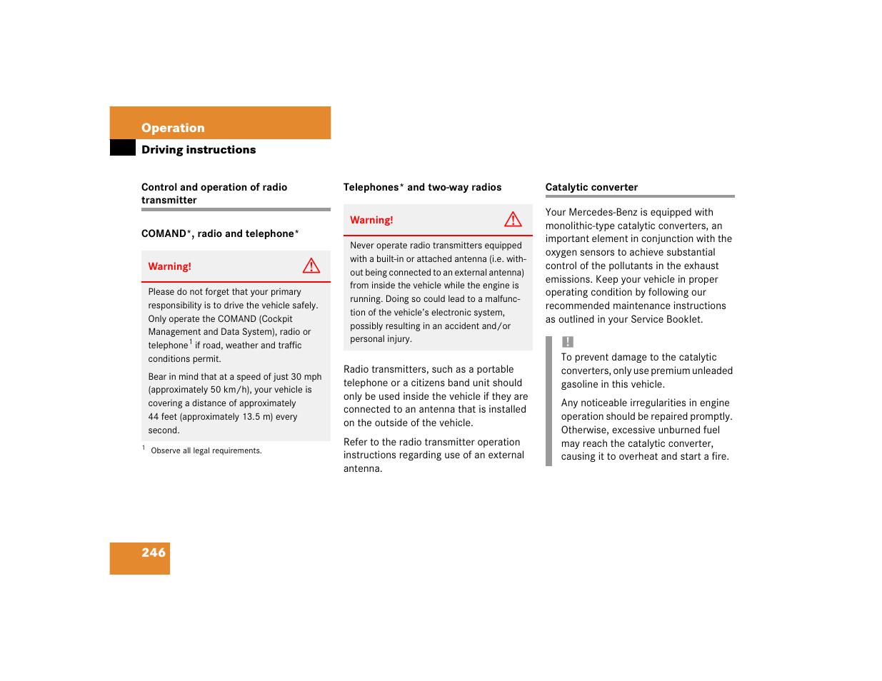 Mercedes-Benz 2004 C-Class Wagon User Manual | Page 246 / 400