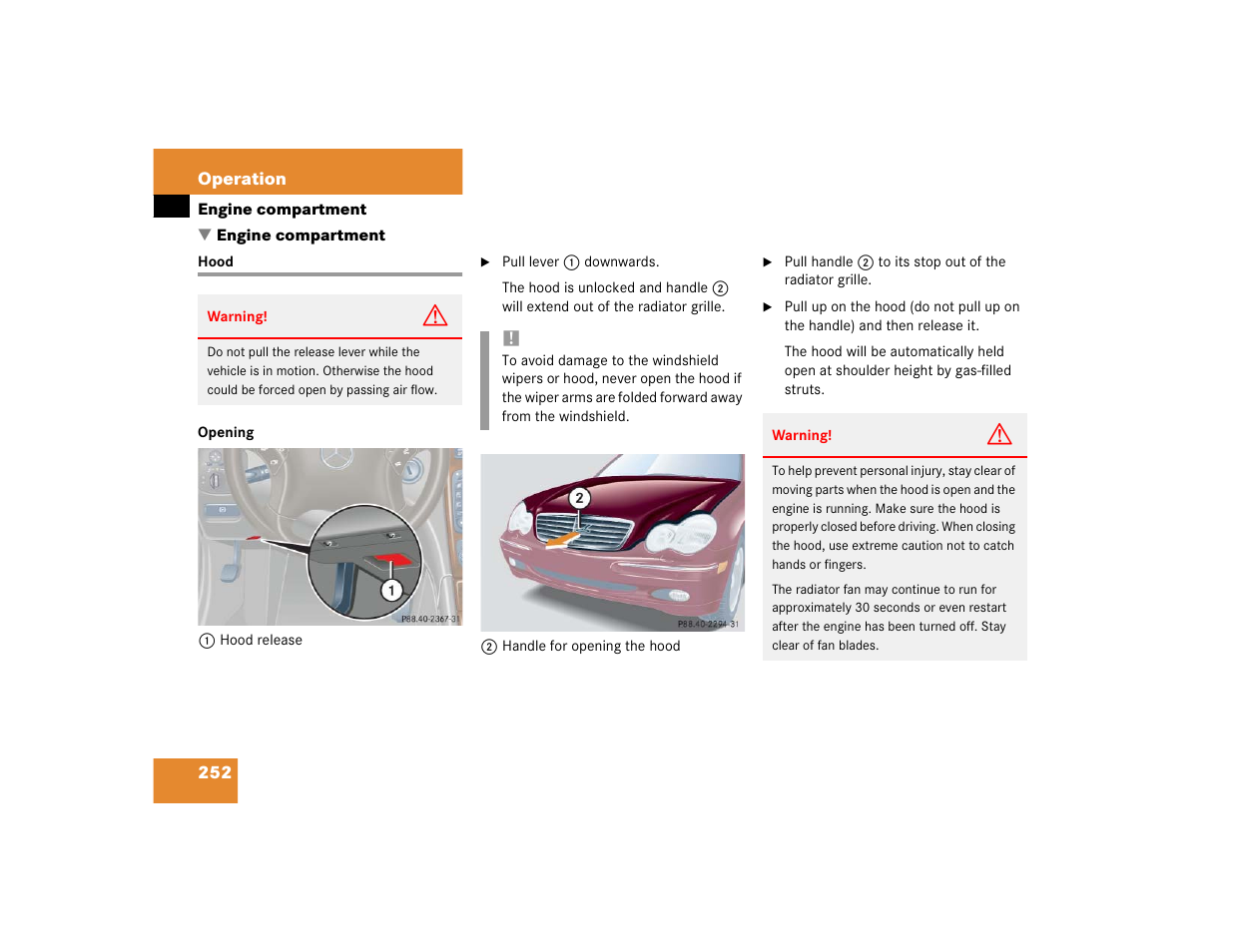 Mercedes-Benz 2004 C-Class Wagon User Manual | Page 252 / 400