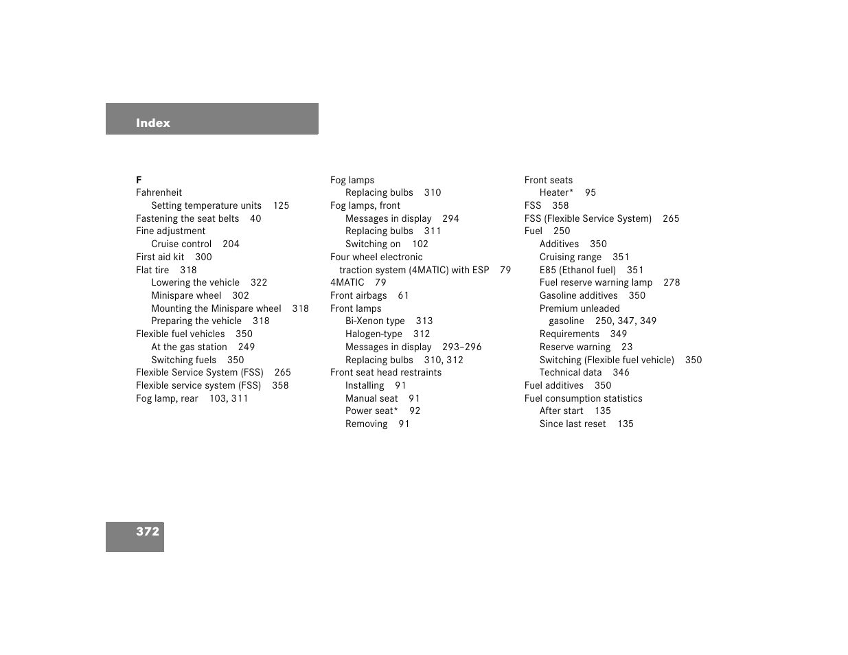Mercedes-Benz 2004 C-Class Wagon User Manual | Page 372 / 400