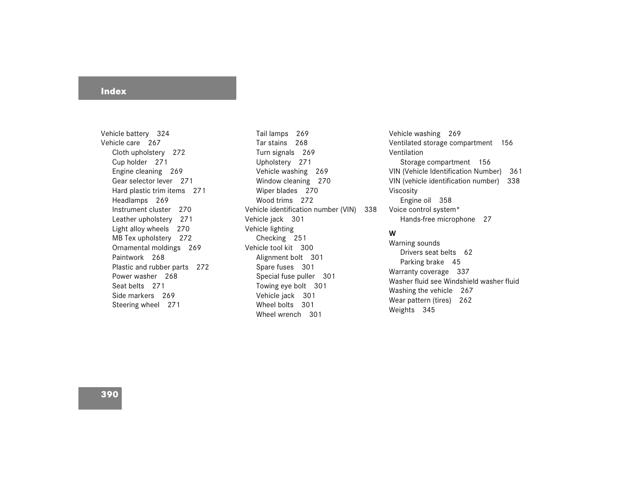 Mercedes-Benz 2004 C-Class Wagon User Manual | Page 390 / 400