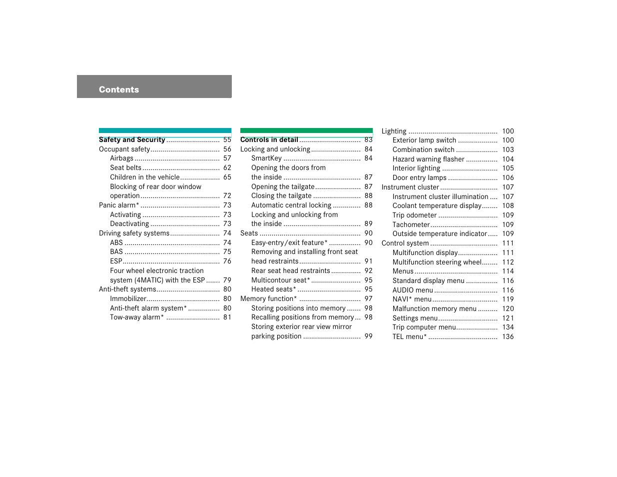 Mercedes-Benz 2004 C-Class Wagon User Manual | Page 4 / 400