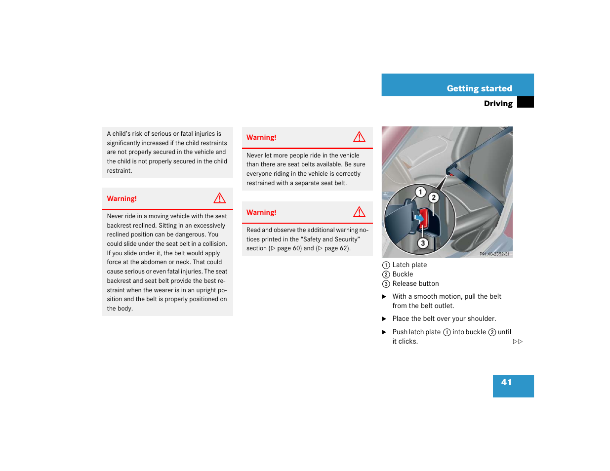 Mercedes-Benz 2004 C-Class Wagon User Manual | Page 41 / 400