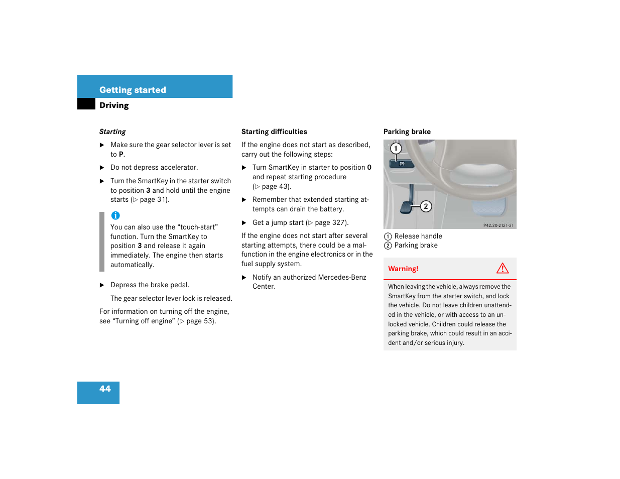Mercedes-Benz 2004 C-Class Wagon User Manual | Page 44 / 400