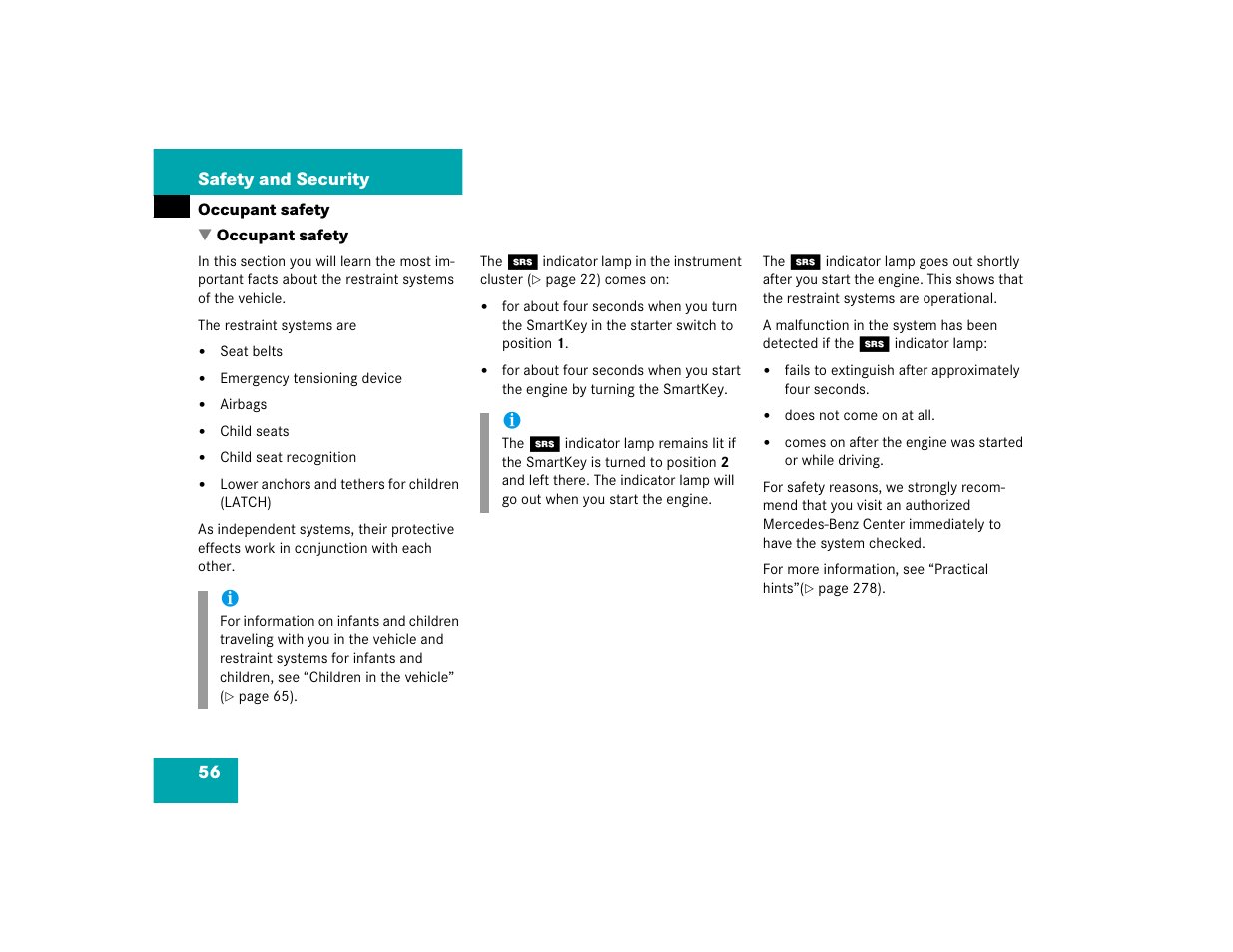 Mercedes-Benz 2004 C-Class Wagon User Manual | Page 56 / 400