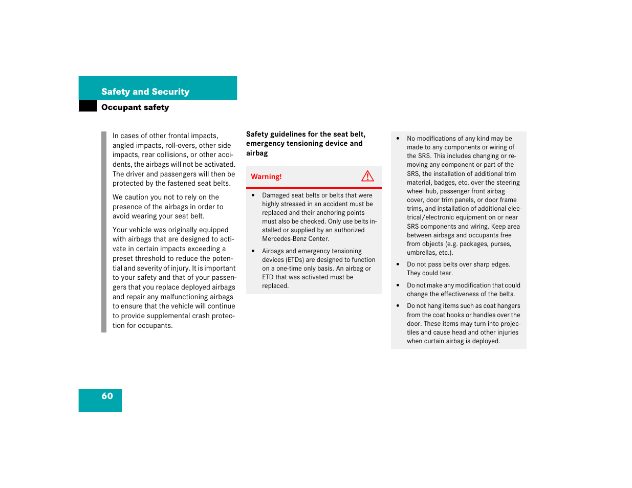 Mercedes-Benz 2004 C-Class Wagon User Manual | Page 60 / 400