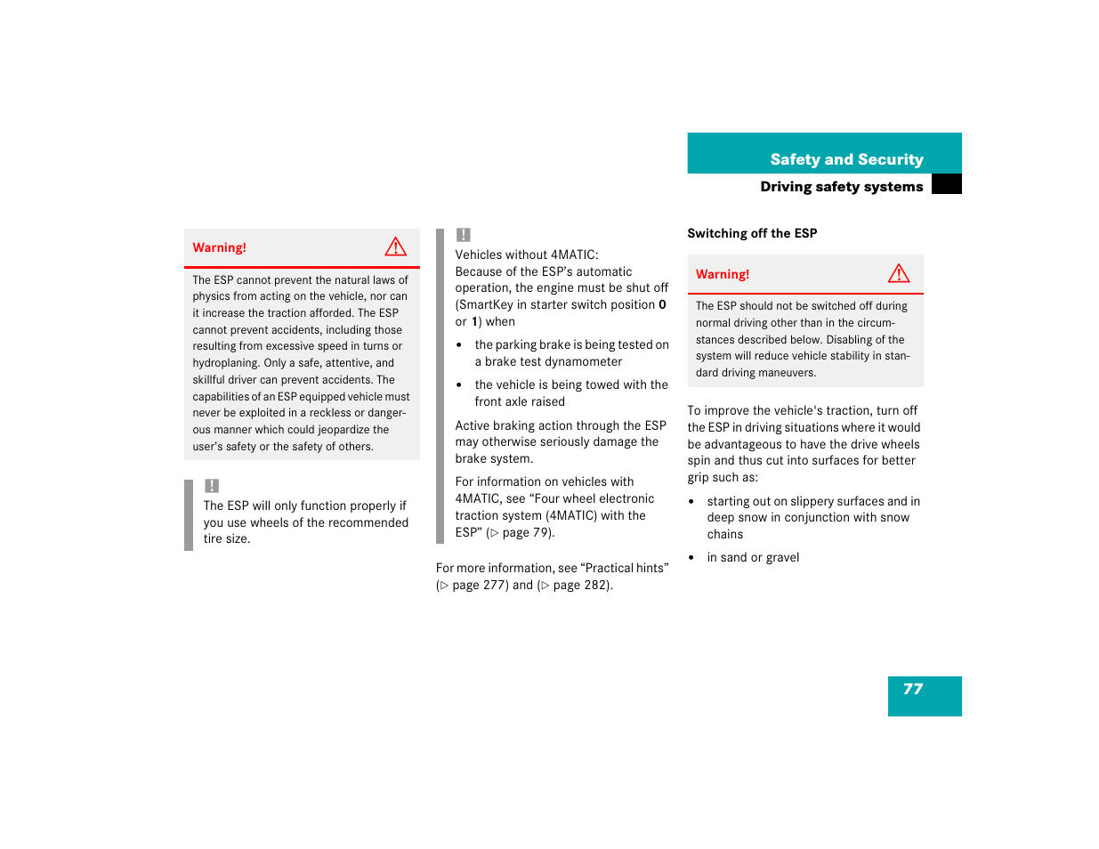 Mercedes-Benz 2004 C-Class Wagon User Manual | Page 77 / 400