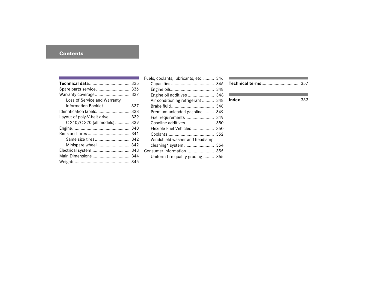 Mercedes-Benz 2004 C-Class Wagon User Manual | Page 8 / 400