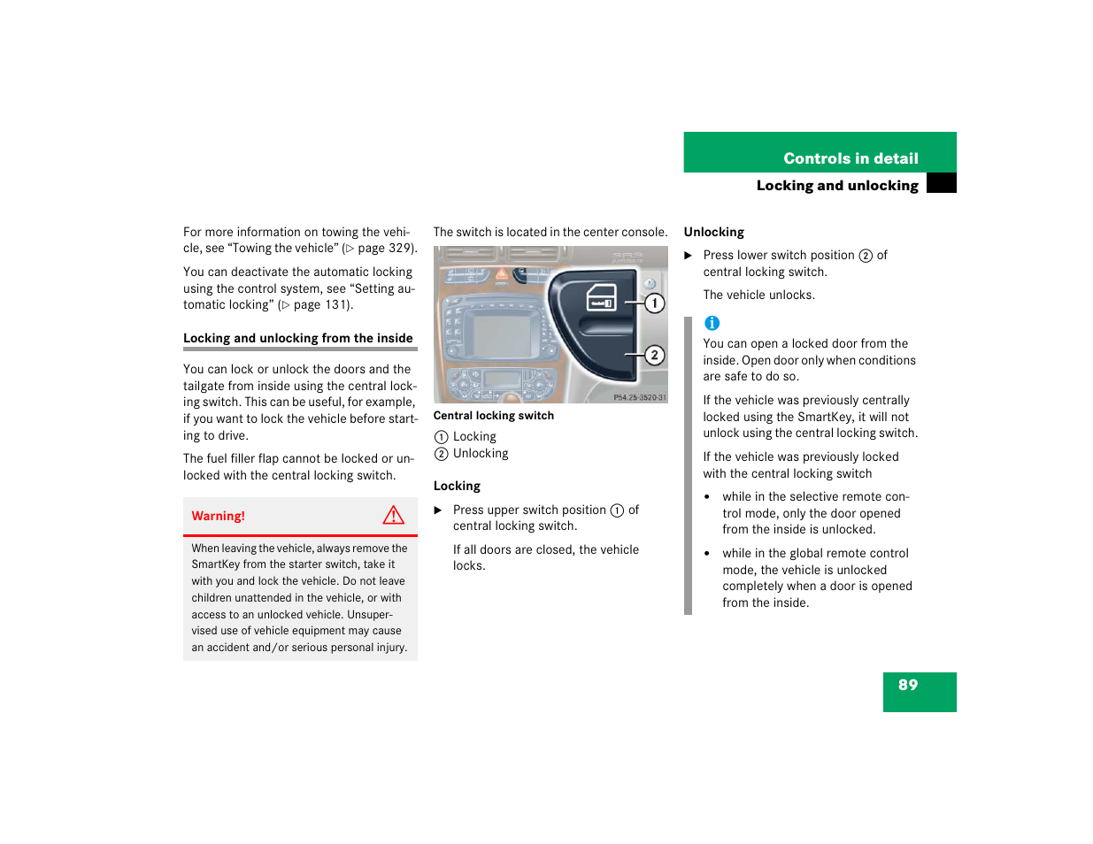 Mercedes-Benz 2004 C-Class Wagon User Manual | Page 89 / 400