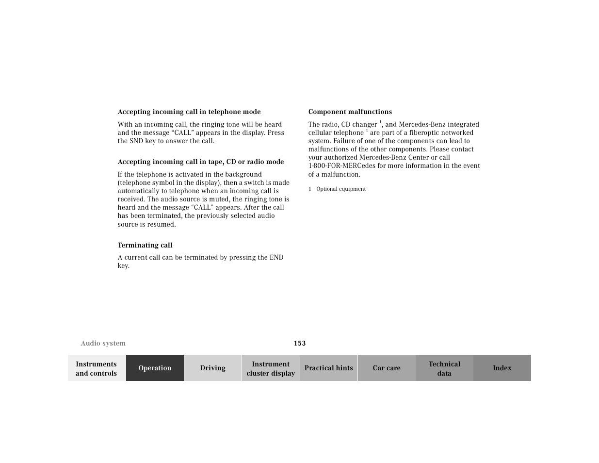 Mercedes-Benz 2001 E -Class Wagon User Manual | Page 156 / 345