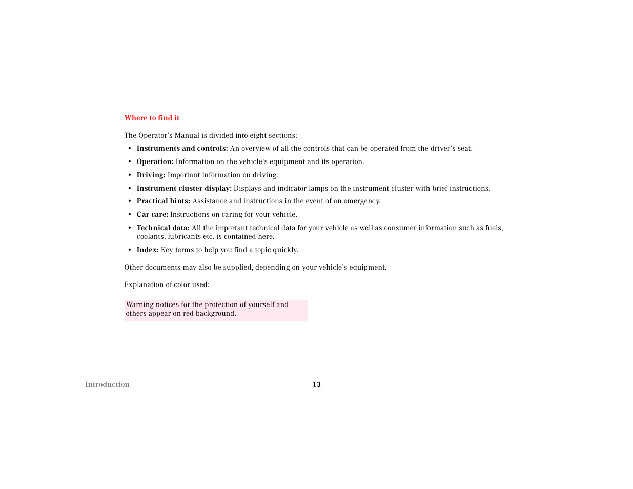 Mercedes-Benz 2001 E -Class Wagon User Manual | Page 16 / 345