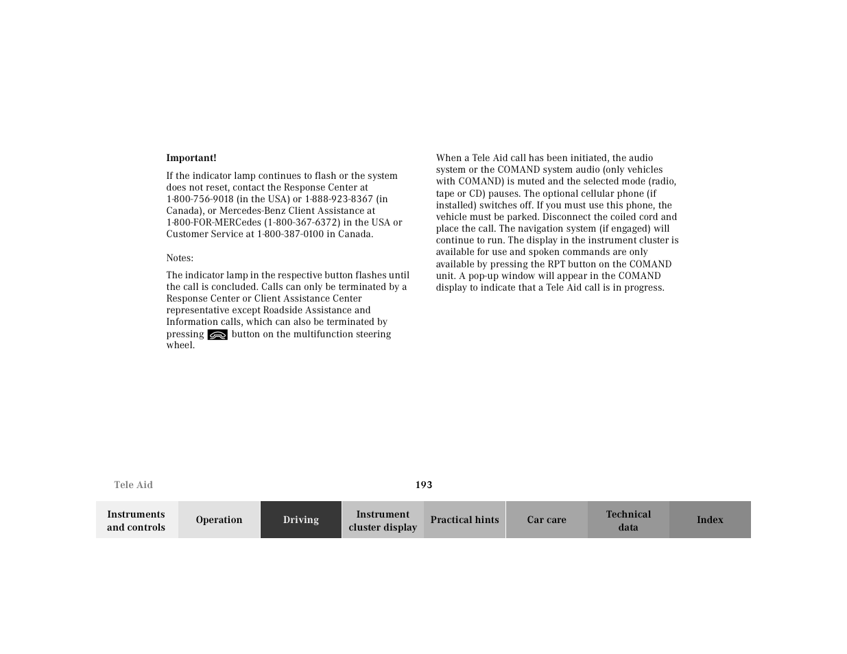 Mercedes-Benz 2001 E -Class Wagon User Manual | Page 196 / 345