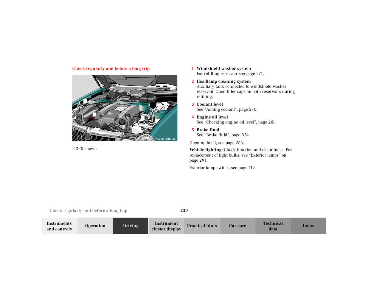 Mercedes-Benz 2001 E -Class Wagon User Manual | Page 242 / 345