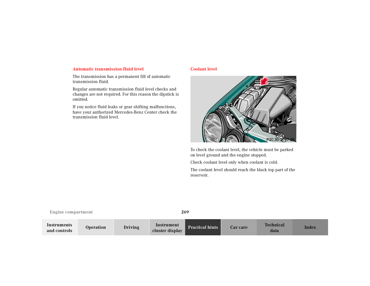 Mercedes-Benz 2001 E -Class Wagon User Manual | Page 272 / 345