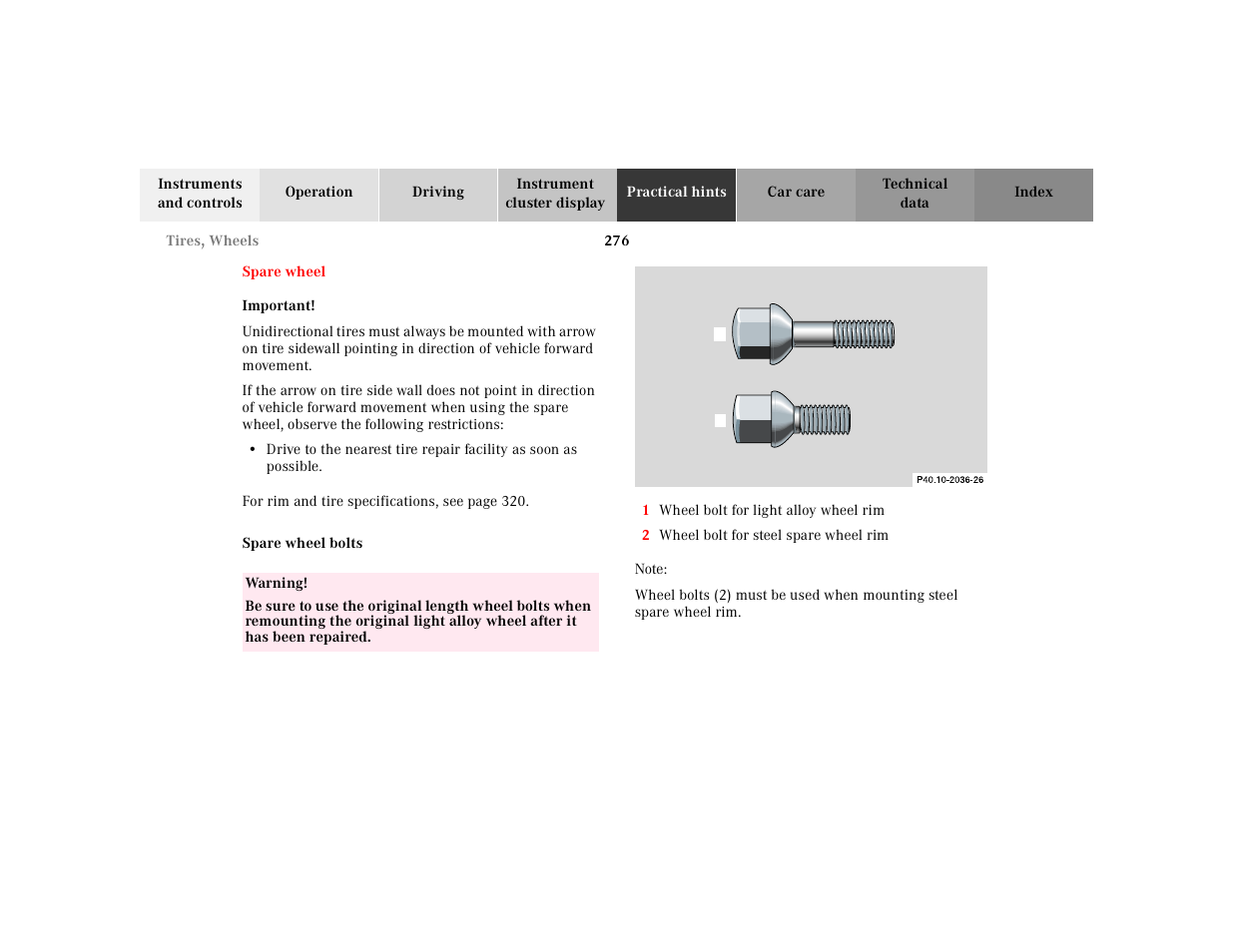 Mercedes-Benz 2001 E -Class Wagon User Manual | Page 279 / 345