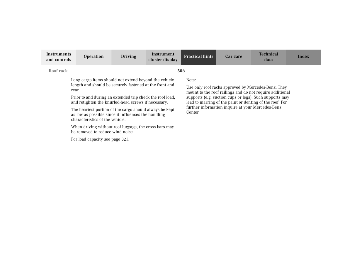 Mercedes-Benz 2001 E -Class Wagon User Manual | Page 309 / 345