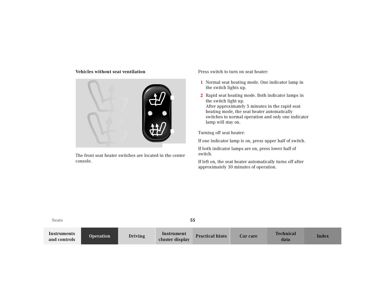 Mercedes-Benz 2001 E -Class Wagon User Manual | Page 58 / 345