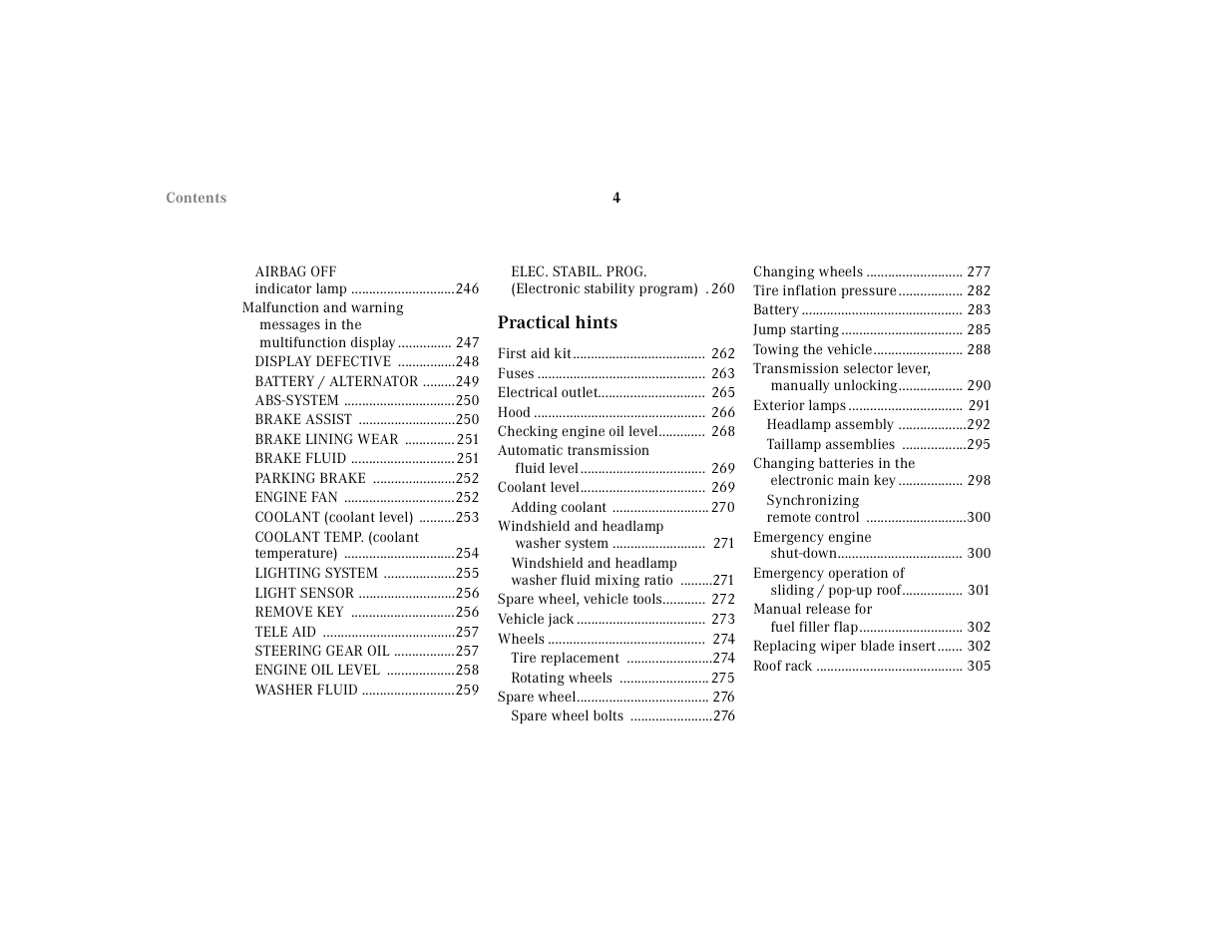 Mercedes-Benz 2001 E -Class Wagon User Manual | Page 7 / 345