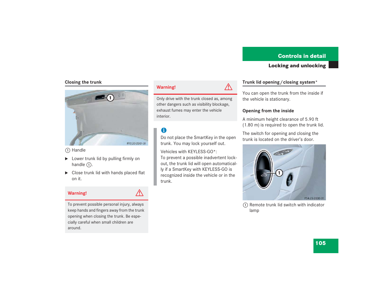 Mercedes-Benz 2004 E 55 AMG User Manual | Page 106 / 451