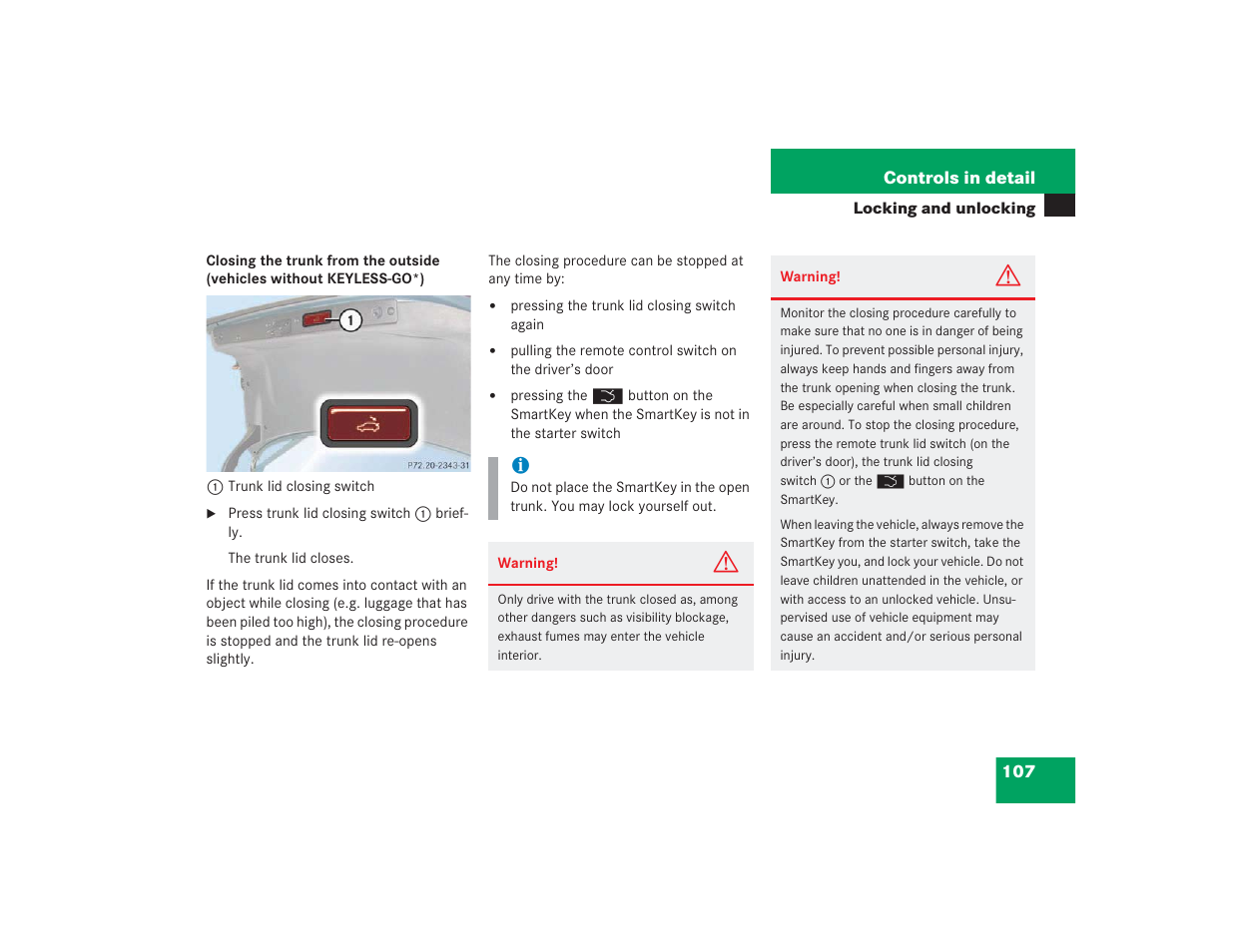 Mercedes-Benz 2004 E 55 AMG User Manual | Page 108 / 451