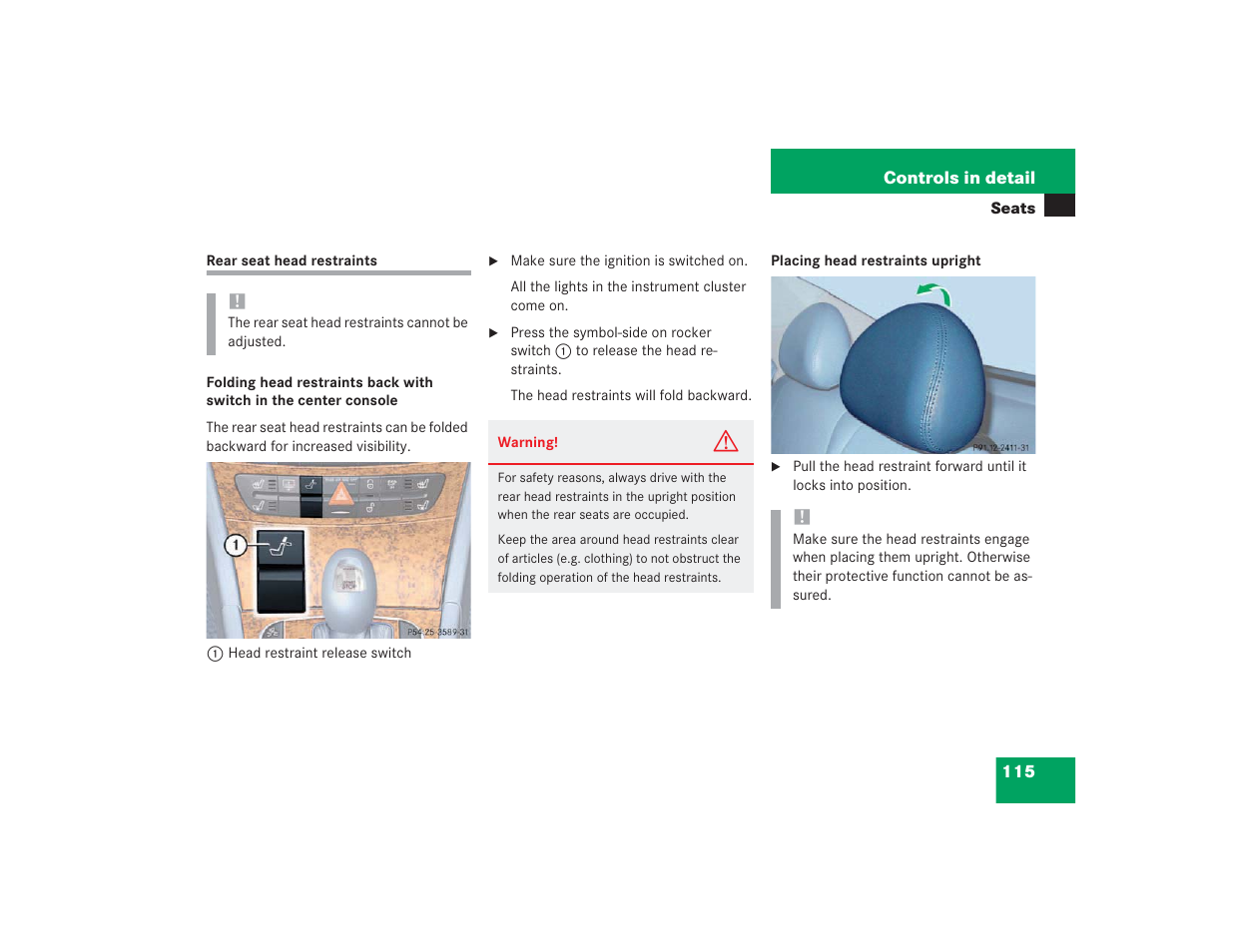 Mercedes-Benz 2004 E 55 AMG User Manual | Page 116 / 451
