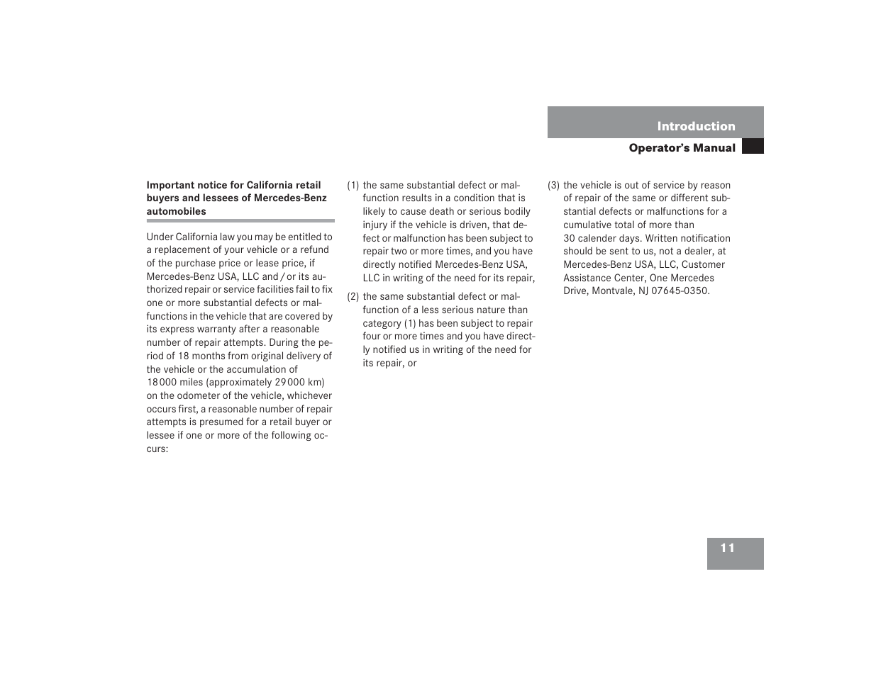 Mercedes-Benz 2004 E 55 AMG User Manual | Page 12 / 451