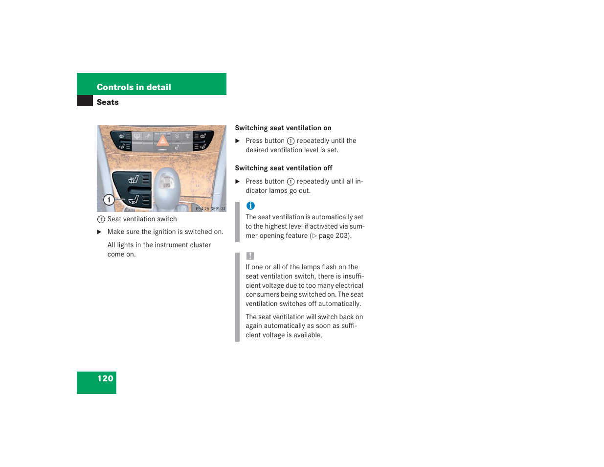 Mercedes-Benz 2004 E 55 AMG User Manual | Page 121 / 451
