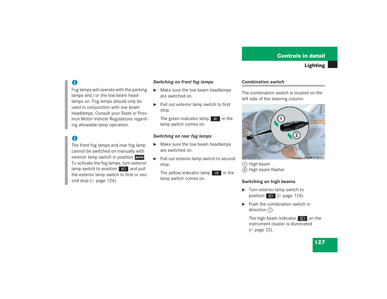 Mercedes-Benz 2004 E 55 AMG User Manual | Page 128 / 451