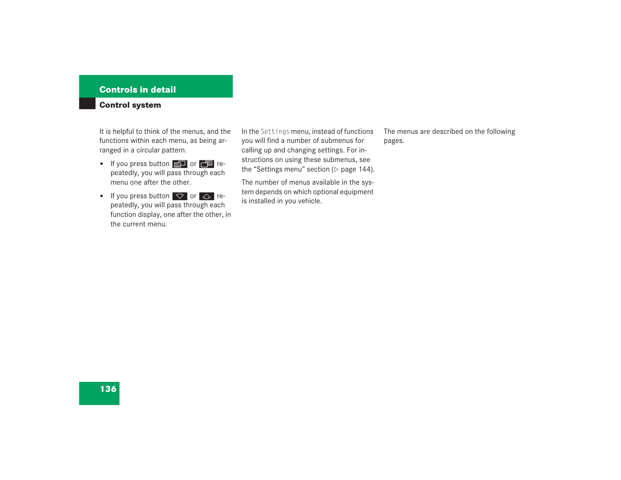 Mercedes-Benz 2004 E 55 AMG User Manual | Page 137 / 451