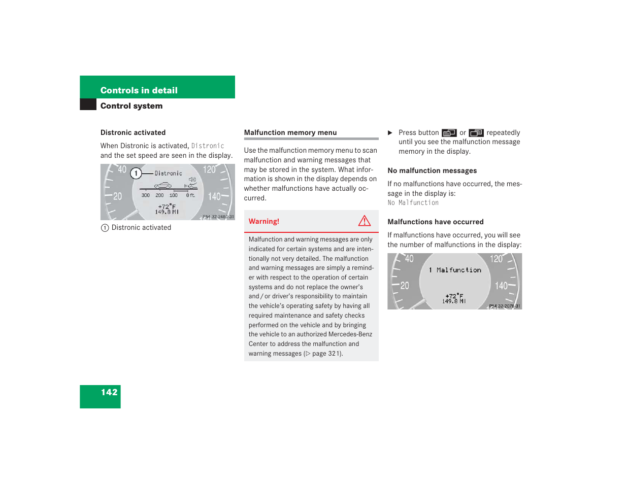 Mercedes-Benz 2004 E 55 AMG User Manual | Page 143 / 451