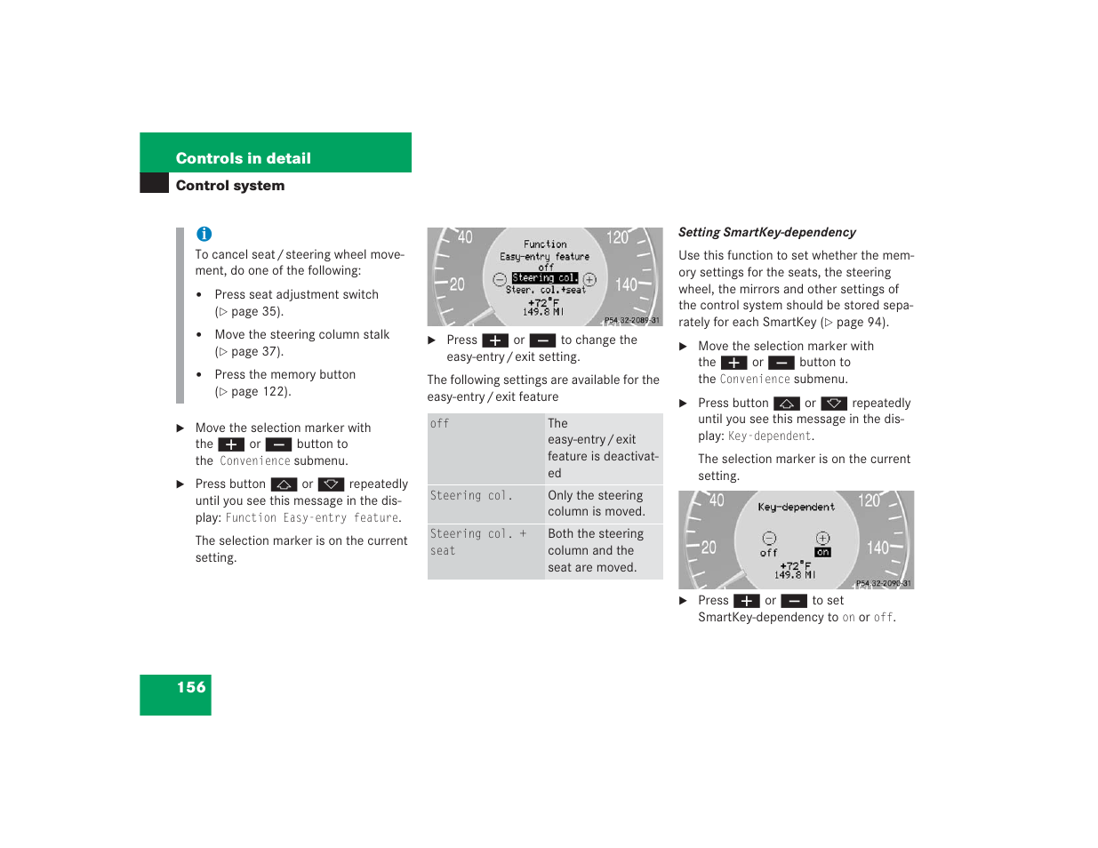 Mercedes-Benz 2004 E 55 AMG User Manual | Page 157 / 451