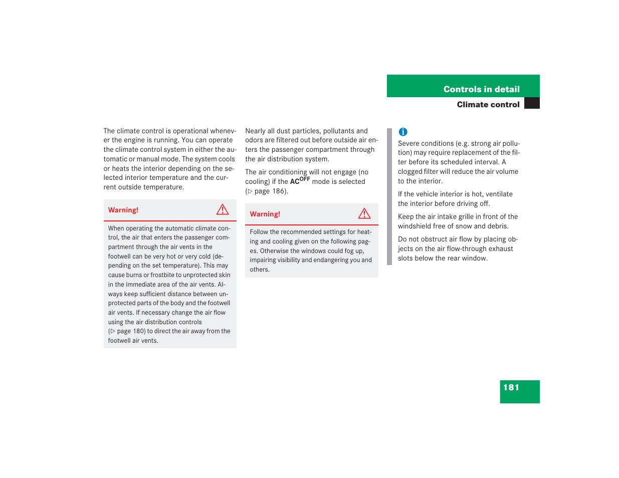 Mercedes-Benz 2004 E 55 AMG User Manual | Page 182 / 451